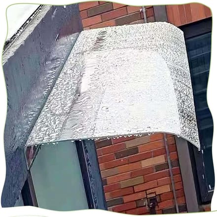 Regendak Deur - Luifel Buiten - Bescherming tegen Weer - Slagvast Polycarbonaat - 40x200 cm - Transparant