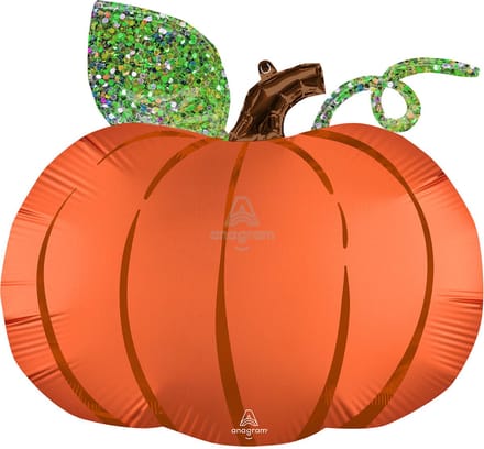 AMSCAN - Aluminium ballon pompoen glitters 63 cm