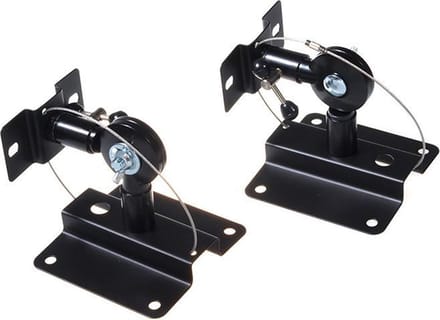Luidspreker muurbeugel wandbeugel voor speakers set 2 stuks Zwart Maclean MC-553