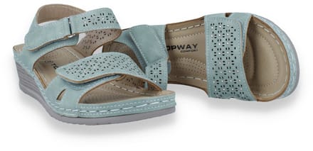Mode-mania Dames Sandaal | Groen | Maat: 38