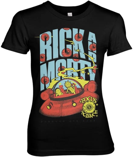 Rick and Morty T-shirt Focus On Science Girly Tee WB-5-RM017-H70-5