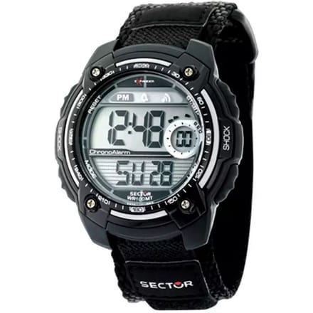 Sector STREET DIGITAL BLACK STRAP SILVER R3251172023