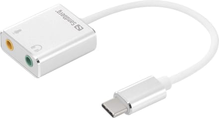 Sandberg - 136-26 - USB-C to Sound Link - Wit