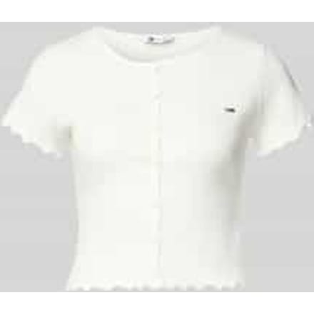 Slim Fit T-shirt van katoenmix