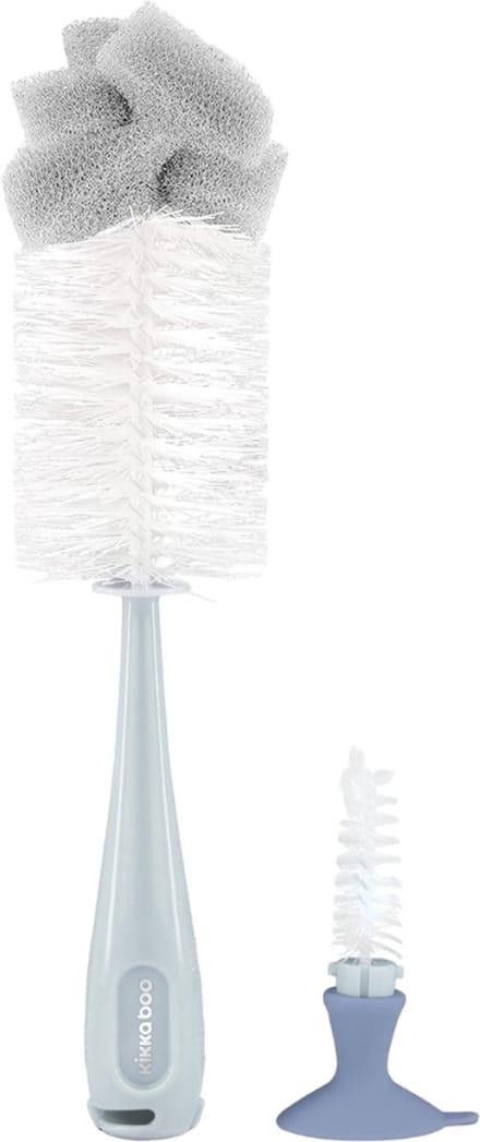 Kikkaboo Flessenborstel 2 in 1 Blauw