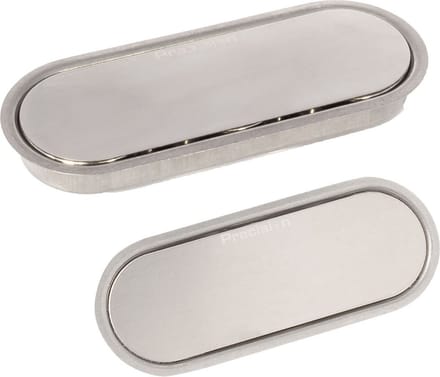 Magneetsluiting - RVS geborsteld - RVS - Dulimex - onzichtbaar o.a. geschikt voor zware deuren