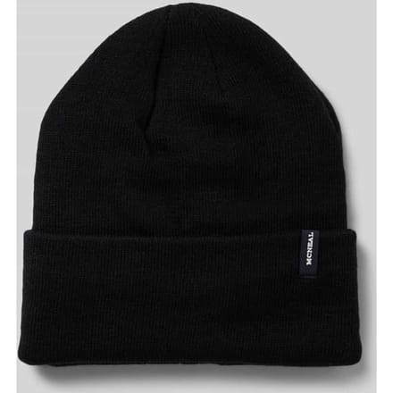 Beanie met labeldetail