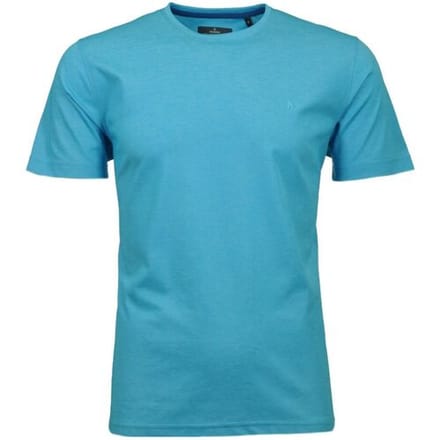 Ragman T-Shirt Softknit Round Neck Ibiza Blue / male