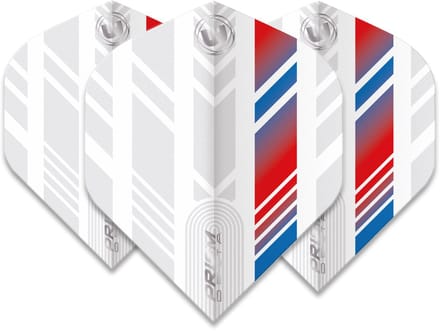 Winmau Prism Delta Extra Thick White & Red-Blue - Dart Flights