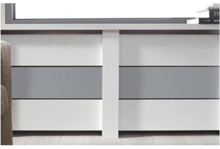 Cando Mix&match – Radiatorbekleding – Voorpaneel - Grijs – 100 X 20 Cm