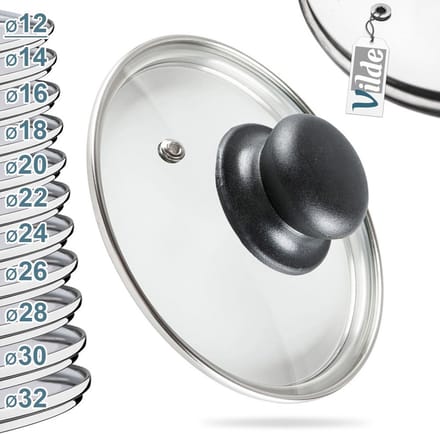 Deksel Glas Hittebestendig 12 cm - Pannendeksel - Pandeksel - Potdeksel