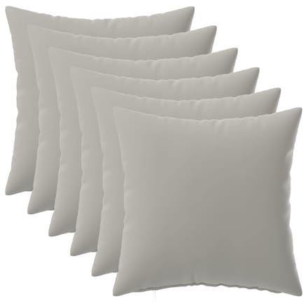 vidaXL - Kussensloop - 6 - pcs - HEERLEN - Grijs - 30 - x - 30 - cm - Polyester