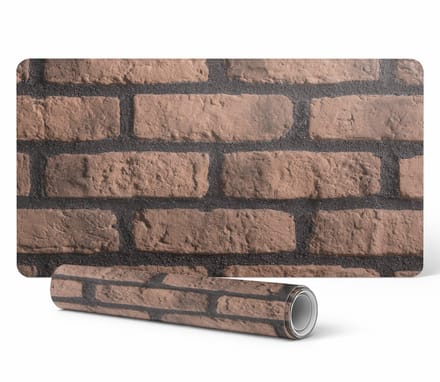Antislip beschermmat voor op het bureau met baksteenmotief 120x60 cm