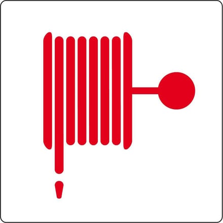 Ivana Pictogram Brandslang Met Witte Achtergrond