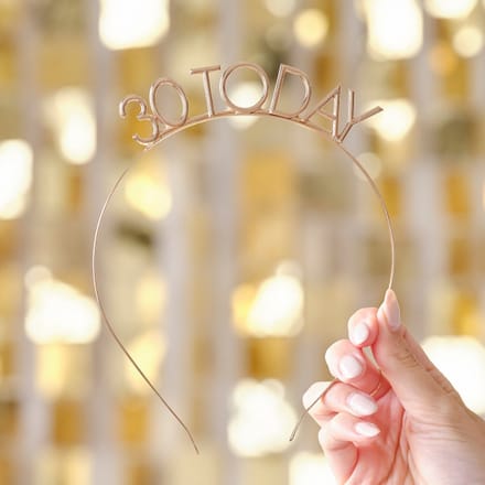 Ginger Ray - Tiara 30 jaar Goud Metaal