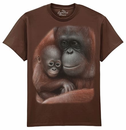 Orangoetan Snuggled - Orangutan The Coloured House T-shirt M