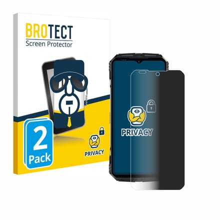 BROTECT - privacy screenprotector voor Doogee S118 - Folie Beschermfolie Blauwlichtfilter 2 Stuks
