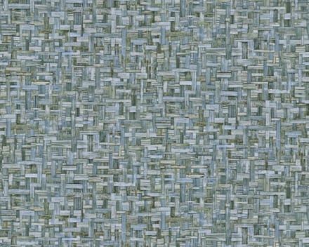 HOUT BEHANG | Industrieel - blauw groen - "Architects Paper" A.S. Création Jungle Chic