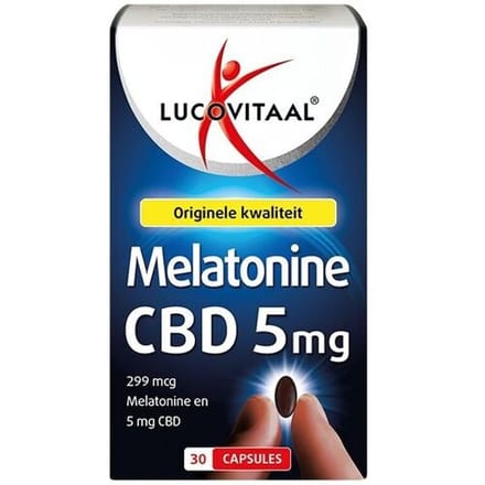 Lucovitaal Melatonine CBD 5mg 30 tabletten
