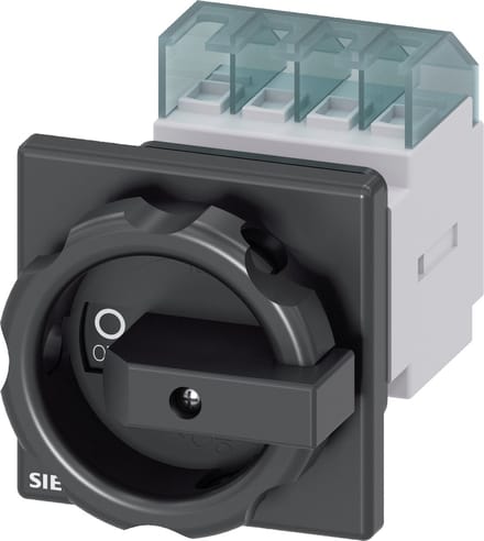Lastscheidingsschakelaar Zwart 4-polig 6 mm² 16 A 690 V/AC Siemens 3LD20541TL51