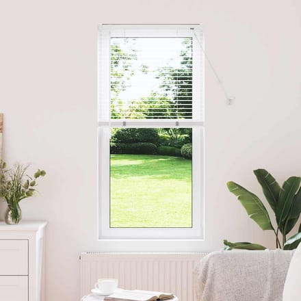 vidaXL - Venetiaanse - jaloezie - Wit - 130 - x - 55 - cm - 25 - mm - Aluminium
