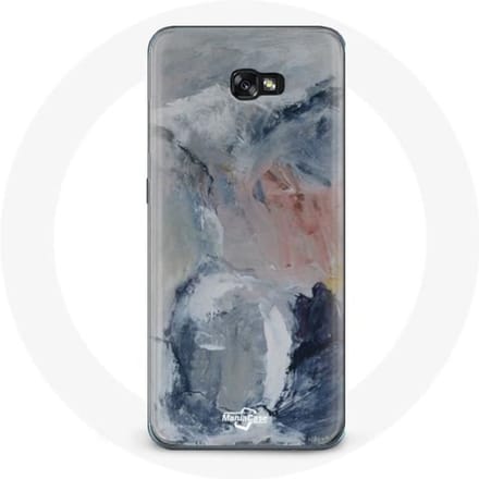Hoesje voor Samsung Galaxy A3 2017 Grijze abstracte textuurachtergrond grijs