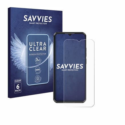 Savvies - Screenprotector voor Oukitel WP50 - Folie Beschermfolie transparant 6 Stuks