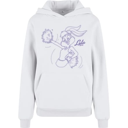 Merchcode Looney Tunes - Lola Bunny Fluffy Hoodie/trui - S - Wit