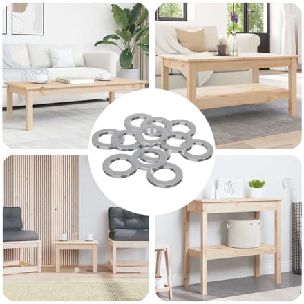 vidaXL - Washers - 50000 - st - Zilver - IJzer