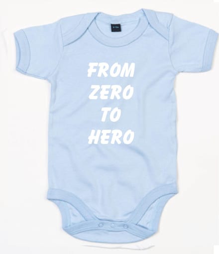 Rompertje From Zero To Hero-Dusty Blue-6-12 Maanden