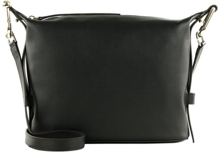 FURLA Leren Schoudertas Nuvola Hobo Nero Zwart