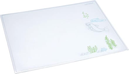 Transparante bureauonderlegger met motief, 40 x 53 cm
