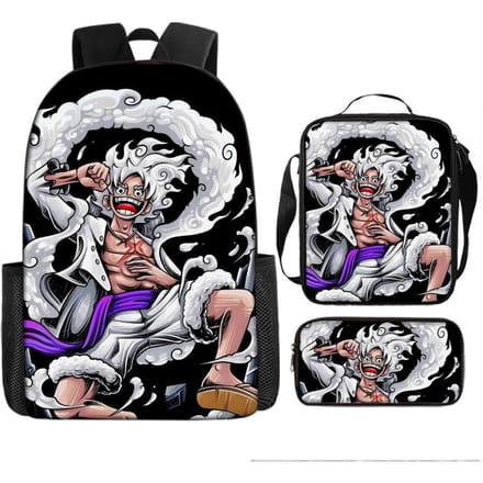 One Piece One Piece Schooltas Luffinica Zeekoning Student Schooltas Rugzak Set Three piece set