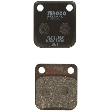 Ferodo Fdb250p Platinum Road Semi-gesinterde Remblokken Transparant