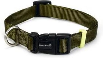 Nylon halsband lichtgroen 48-70cm