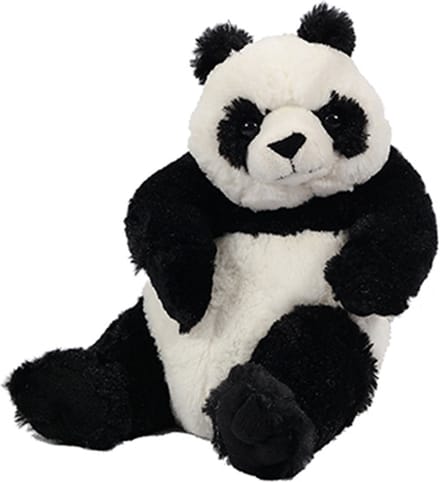 PIA Soft Toys Pluche Knuffeldier Panda zittend - 22 cm