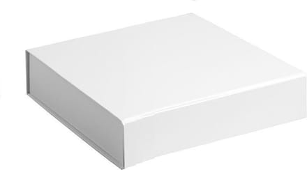 Geschenkdoos opbergdoos WIT, 15x15x5cm (2 stuks)