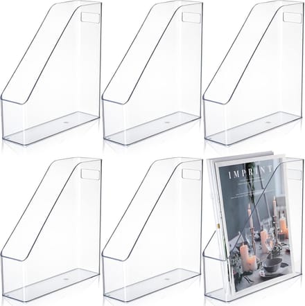Bestandshouders Set - Bureau Organizer - Documenten Sorteren - Stevig Acryl Materiaal - 2489 x 787 cm - Transparant