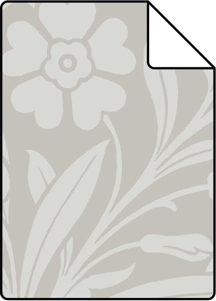 Proefstaal Origin Wallcoverings behang bloemen grijs - 26,5 x 21 cm - 346636-S
