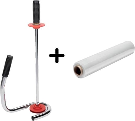 Handwikkelfolie Dispenser - Stretchfolie inclusief rol folie 300 meter