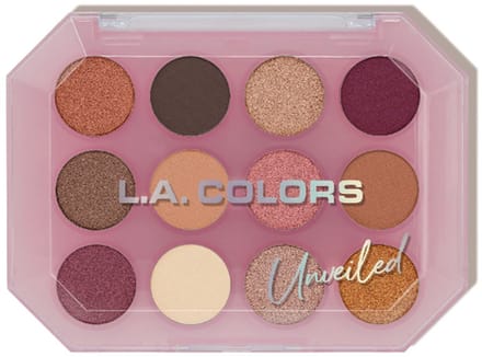 L.A. Colors 12 Color Eyeshadow Palette - C69011 Unveiled - Oogschaduwpalette - 12 g