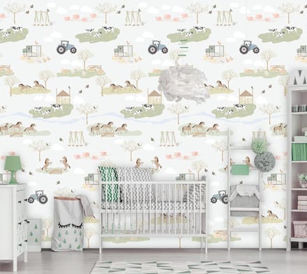 INGK - Kate & Andy - Behang - On The Farm (off-white)
