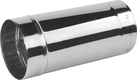 kachelpijp RVS Ø80mm 330mm.