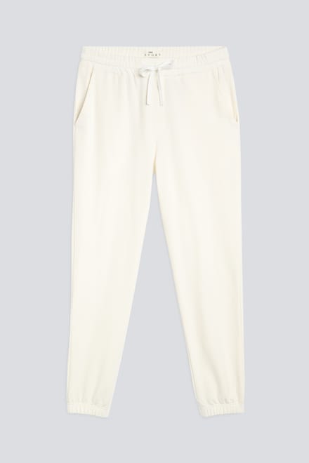Track pants Serie Felpa Stretch Whisper White