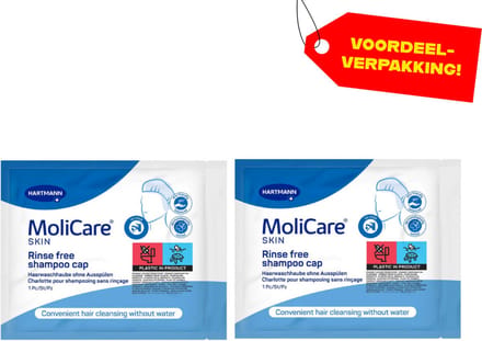 2x MoliCare Skin Shampoo Cap - Voordeelverpakking!