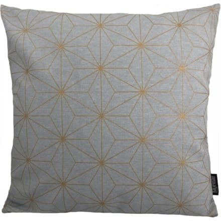 Gek op kussens! Sierkussen nadal grey/gold | 45 x 45 cm | katoen/polyester