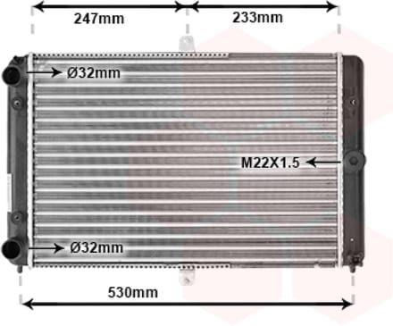 Van Wezel - RADIATOR VOOR LADA 2108 1986-2003 21080130101200