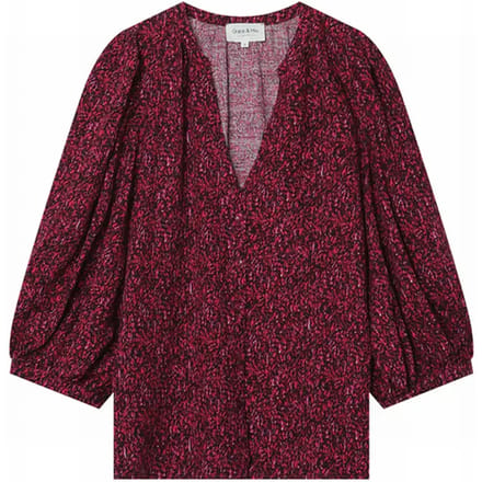Vrouwenblouse Grace & Mila LAVANDE PIVOINE