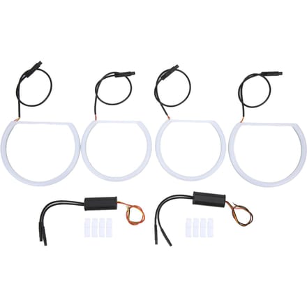 LED Angel Eyes Halo Ring Kit Wit Geel Tweekleurige Vervanging voor Koplampen van de 3 Serie E46 E90 E91 white