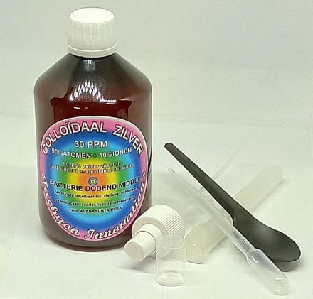 Colloïdaal zilver atomisch 500 ml 30 PPM